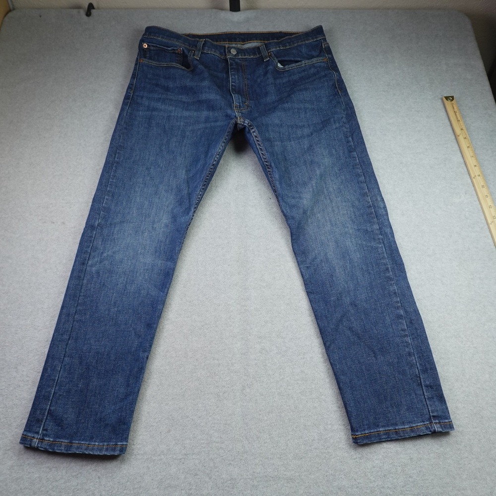 Levi's‎ 512 Jeans Mens 38x30 Blue Denim Slim Taper Stretch Medium Wash